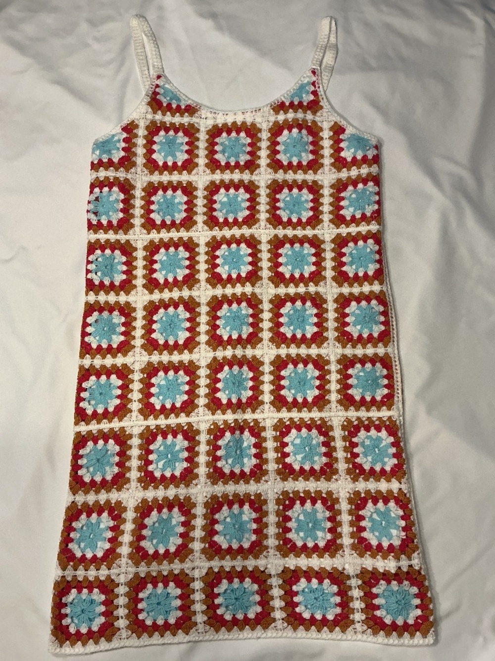 WILLOW & WIND Crochet Knit Midi Dress (size: small)